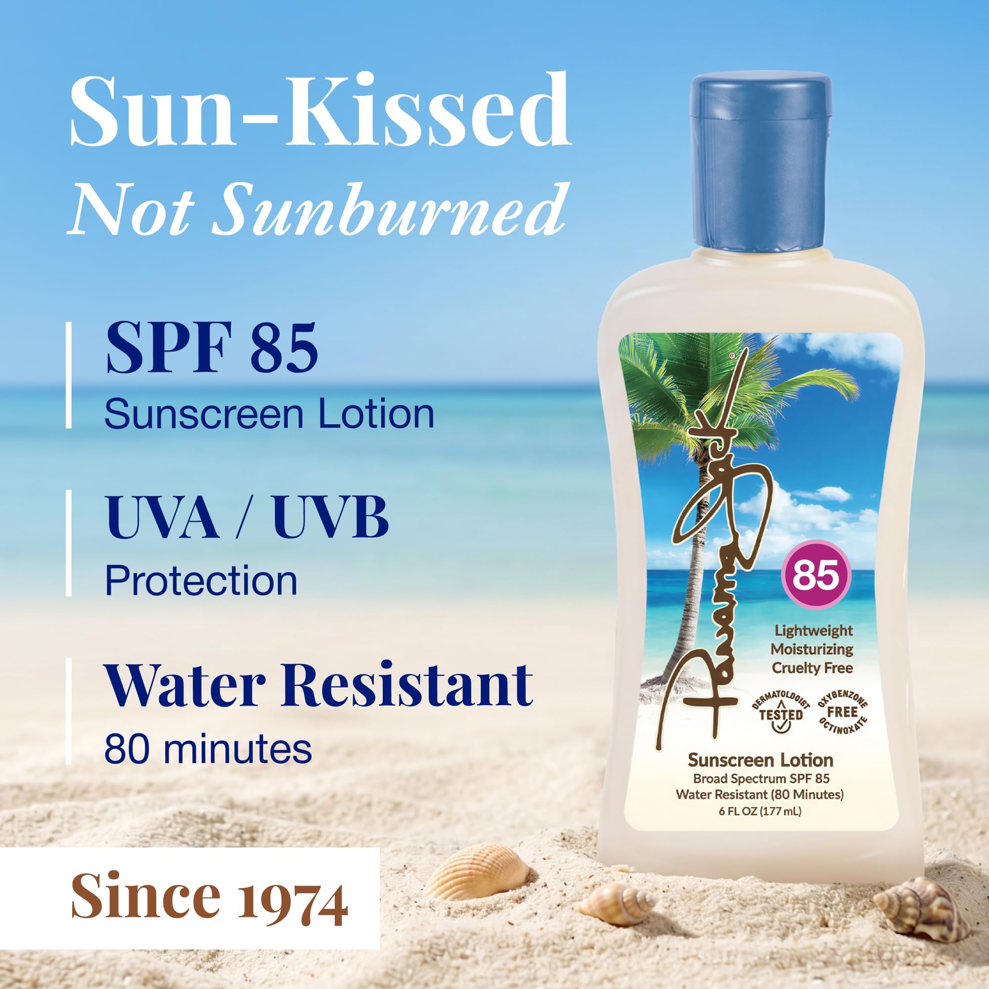 Panama Jack SPF 85 Broad Spectrum Sunscreen Lotion, 6 Fl Oz