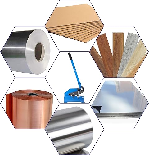 Miniatura 6 de HFS (R) Cizalla de placa, cizalla manual multiusos para chapa metálica montada en banco (8 pulgadas)