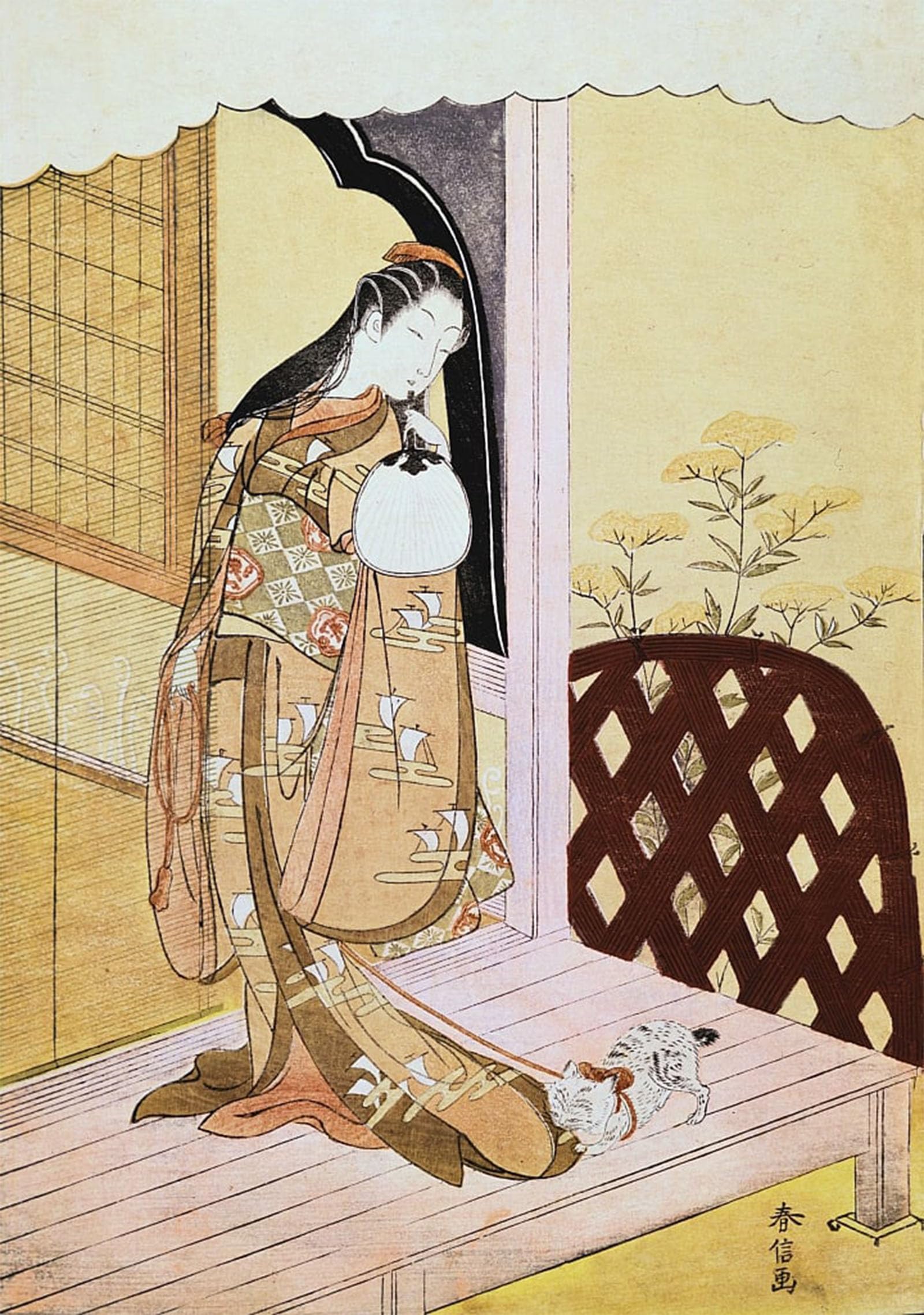 ARTXLXXBN Famous Prints Artwork Pictures Poster Painting Art the Nyosan by Famous Artist Artwork Landscape Pictures for Home Decor 60x90cm