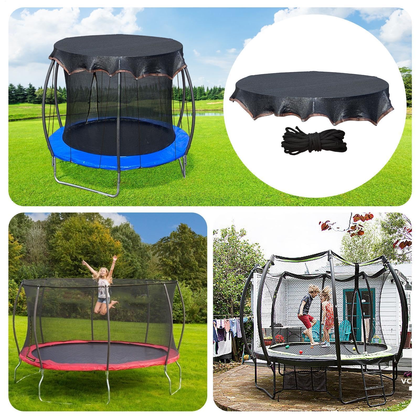 Odporny na promieniowanie UV żagiel do trampoliny | Trampolina dachowa do ogrodu podwórko podwórko taras trawnik letnie gry na świeżym powietrzu