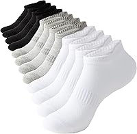Irisbear Women's Ankle Socks 6 Pairs - Low Cut No Show Tab Athletic Running Socks with Arch Support & Moisture-Wicking