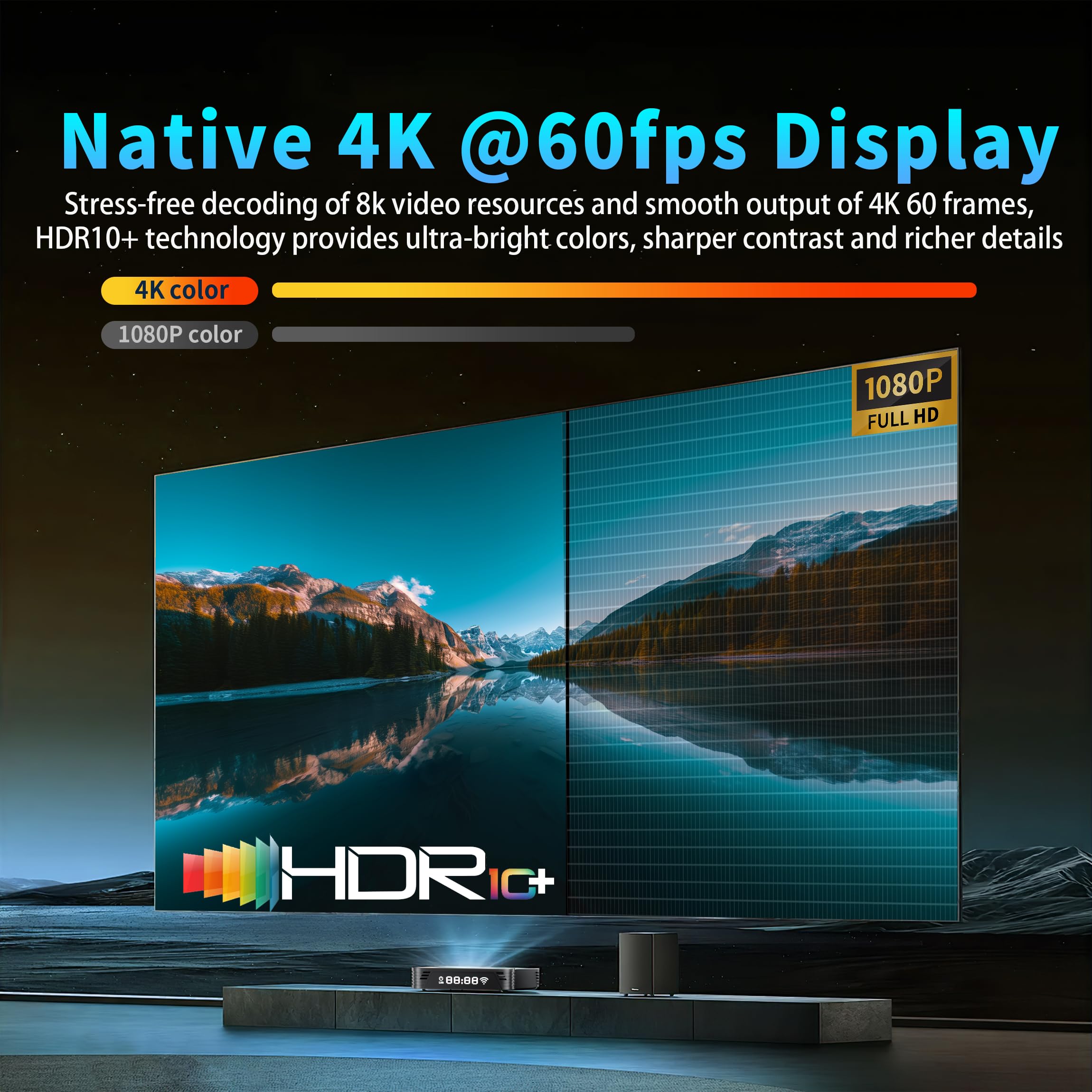 8K UHD Android TV Box 14.0 RK3566 8GB RAM 128GB ROM, HS86 PRO20 Smart TV Box Client Streaming Android Player 4K@60hz HDR10 Dual Band WiFi6 2.4G/5G BT5.4 Ethernet 1000M, Android Box con Telecomando IR