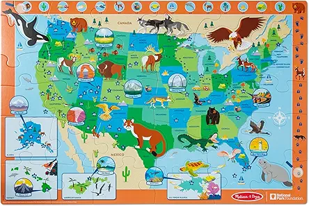 Melissa & Doug National Parks U.S.A. Map Floor...