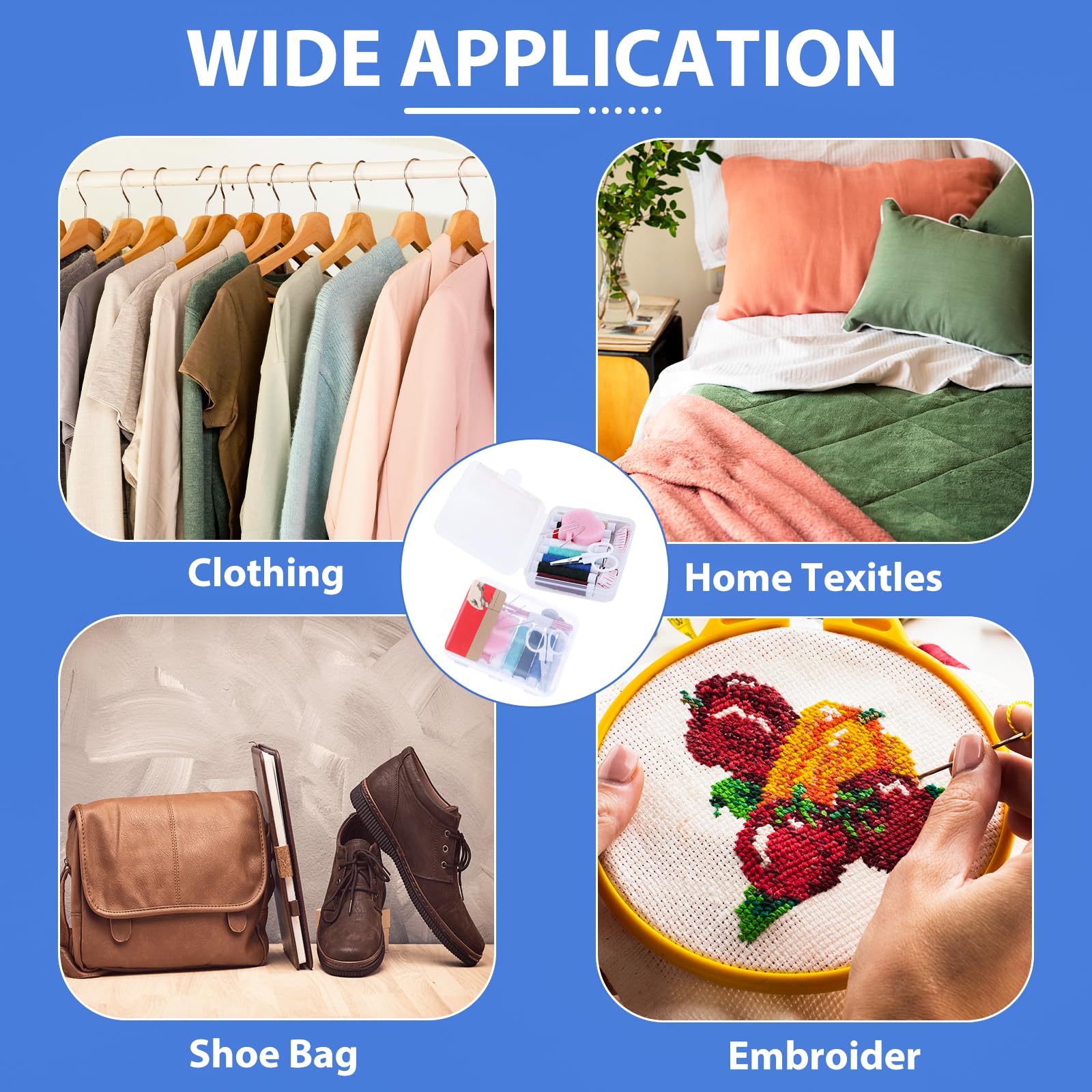 Boîte à Couture Avec Outils Et Fournitures Illustration De Vecteur