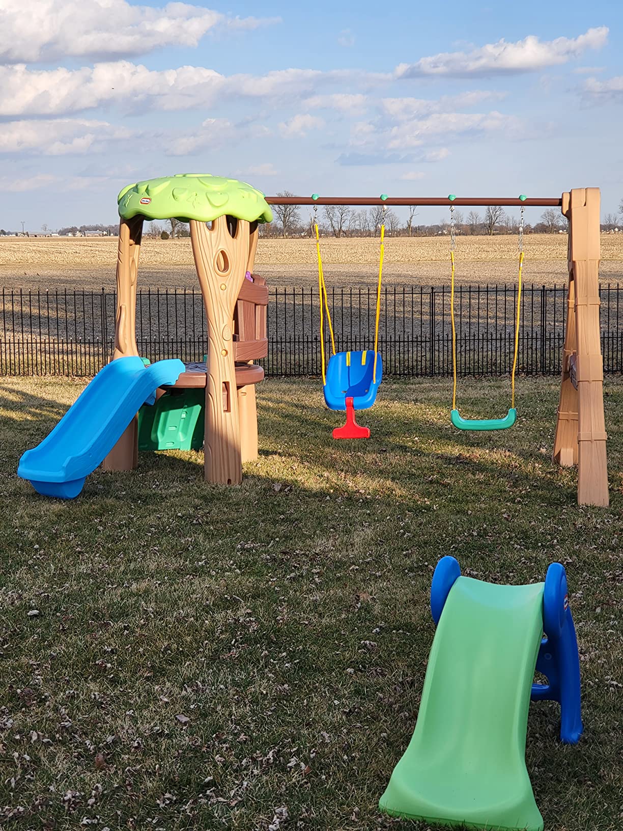 59/mo Finance Little Tikes Tree House Swing Set Blue Buy Now, Pay