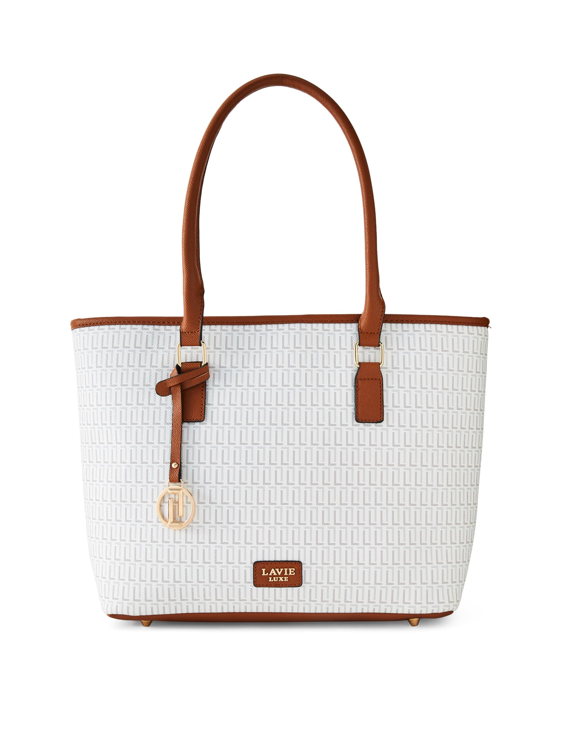 lavie luxe Women's Sherry25 Pro Monogram Laptop Handbag for Women | Fits Upto 15 Inch Laptop | Laptop Bag for Work | Ladies purse | Stylish Shoulder Bag | Gift For Women-picture-41