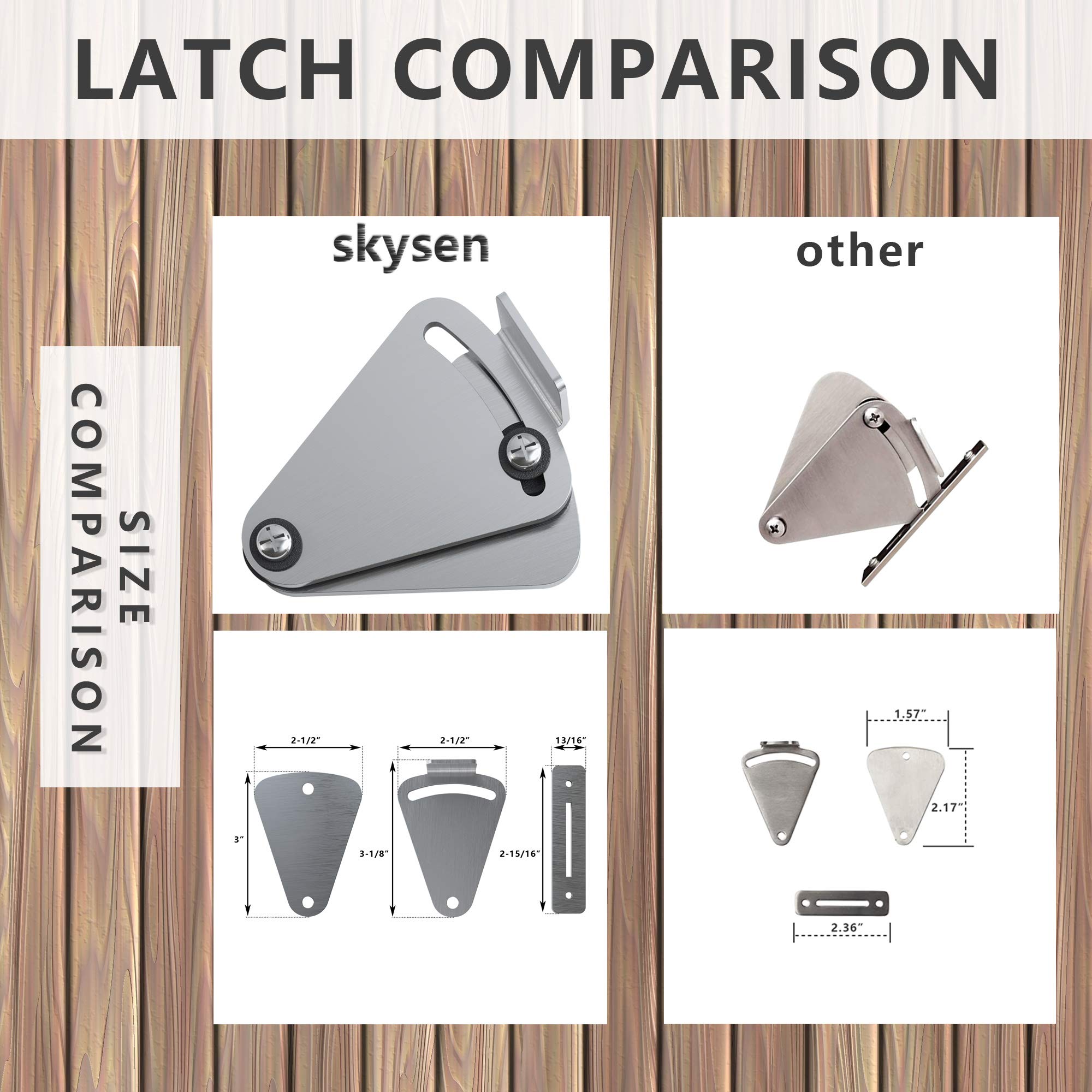 WINSOON Sliding Barn Door Floor Guide Wall Mounted Hardware for Flush