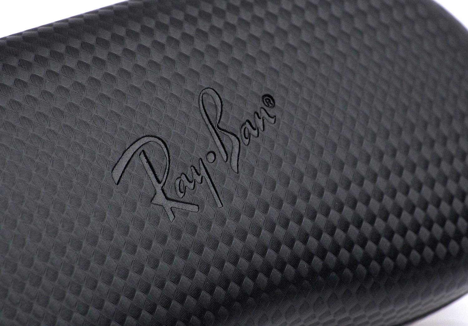 Estuche rígido para gafas Negro/Carbón con paño de limpieza