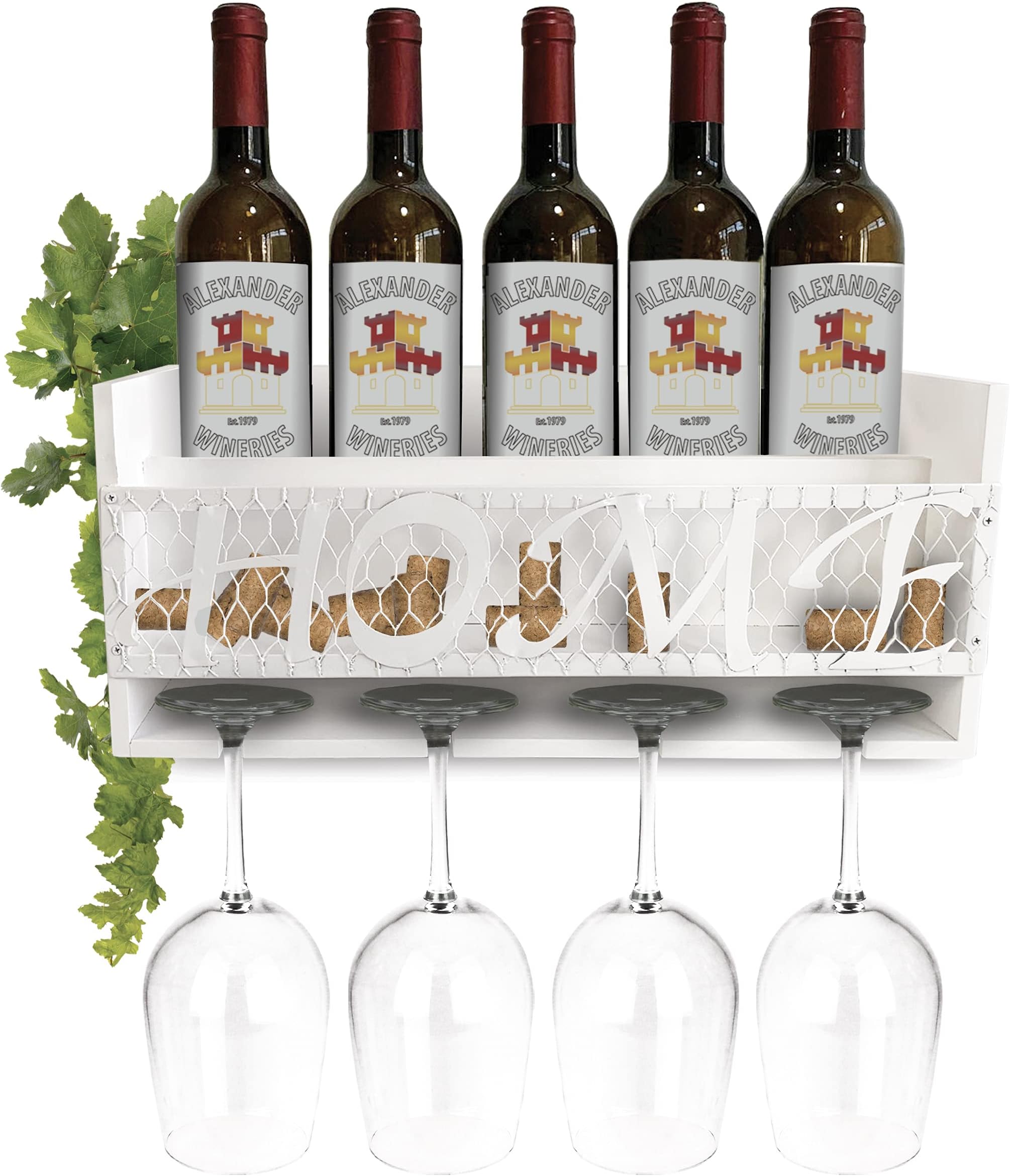 Gdrasuya10 Wall Wine Rack Wall Mounted Wine with