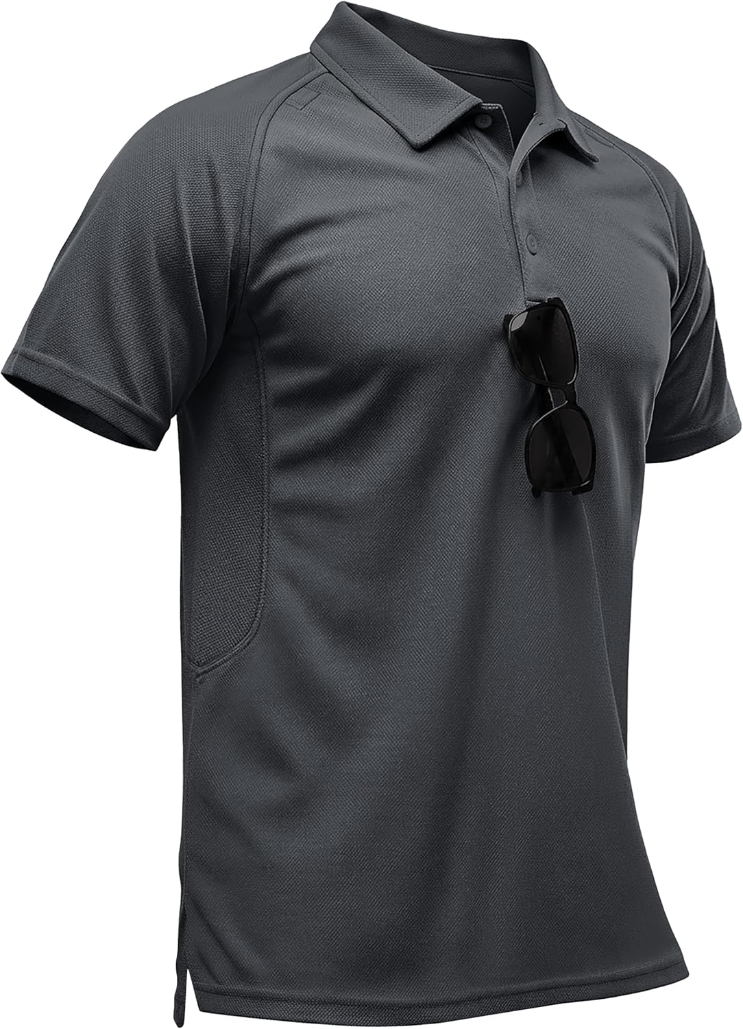 TACVASEN Polo Shirts for Men Short Sleeve Dry Fit Collared Shirt UPF 50+ Performance Work Athletic Tactical Golf Polos
