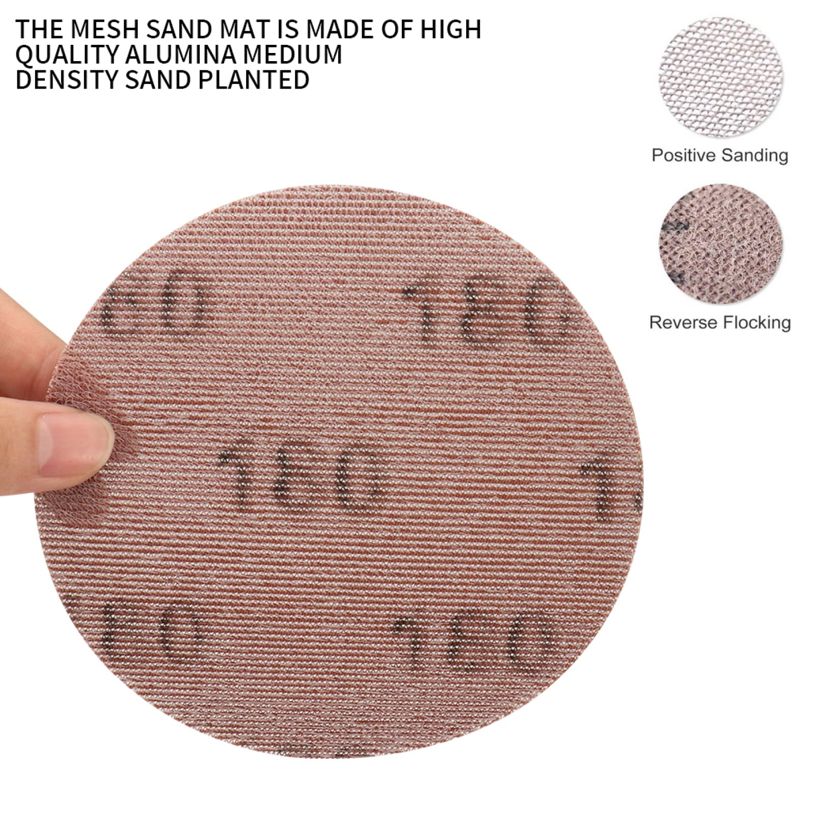 Discos De Lijado De Malla De 125mm, 30 Uds., Bucle De Gancho, Papel De Lija Afilado Antibloqueo Abrasivo Para Almohadillas De Madera Para Coche,Grano 120