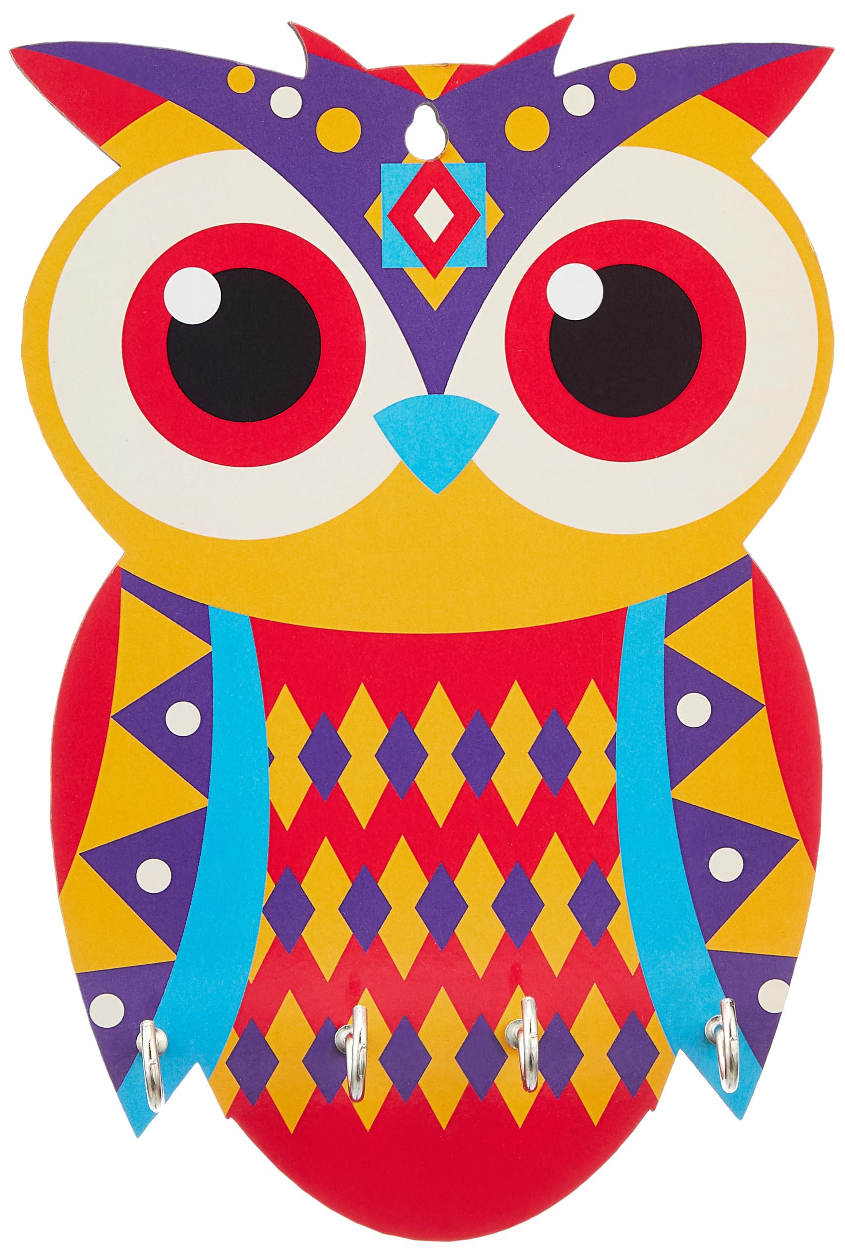 Amazon Brand - Solimo Wooden Owl Key Stand for Wall | 4 Hooks (B0CRYYFN4D) Amazon Price History, Amazon Price Tracker