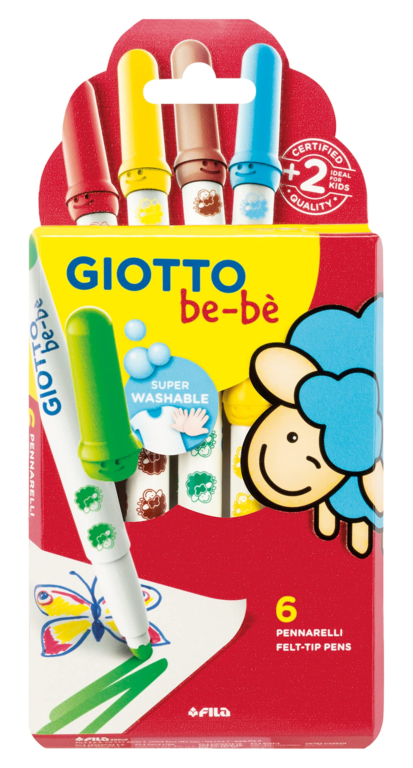 Giotto be-bè Rotuladores Giotto Bebé, 6 unidades