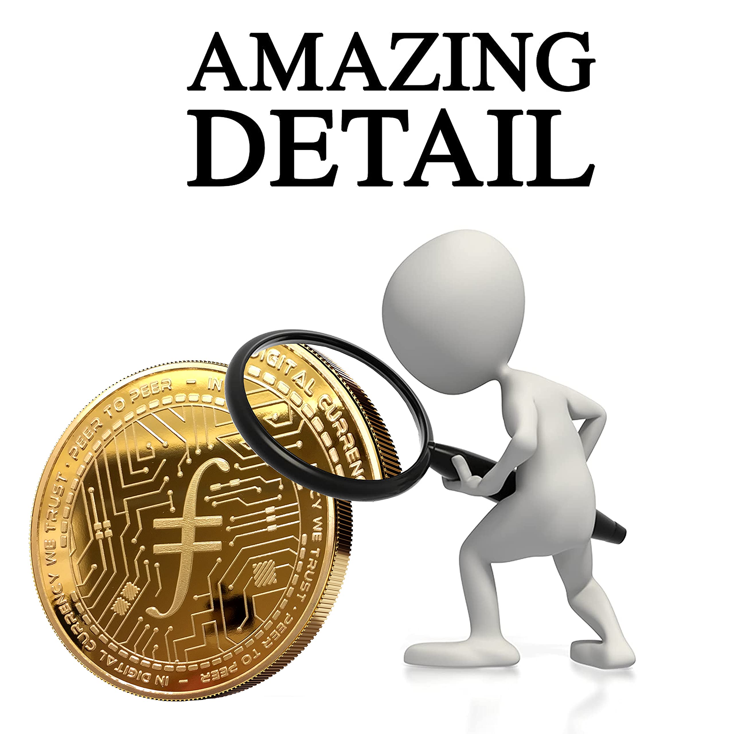 24 ayar gerçek altın ile kaplanmış fiziksel Bitcoin madalyası | Madalya  olarak çok daha fazla kripto para birimi (Filecoin, Altın) : Amazon.com.tr