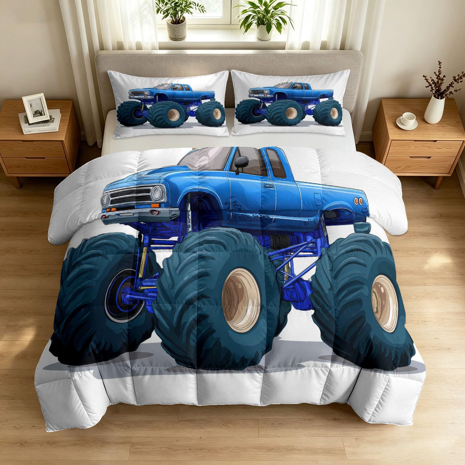 Edredón de 260 x 220 cm con 2 fundas de almohada y relleno ligero de 220 g/m² estilo dibujo animado