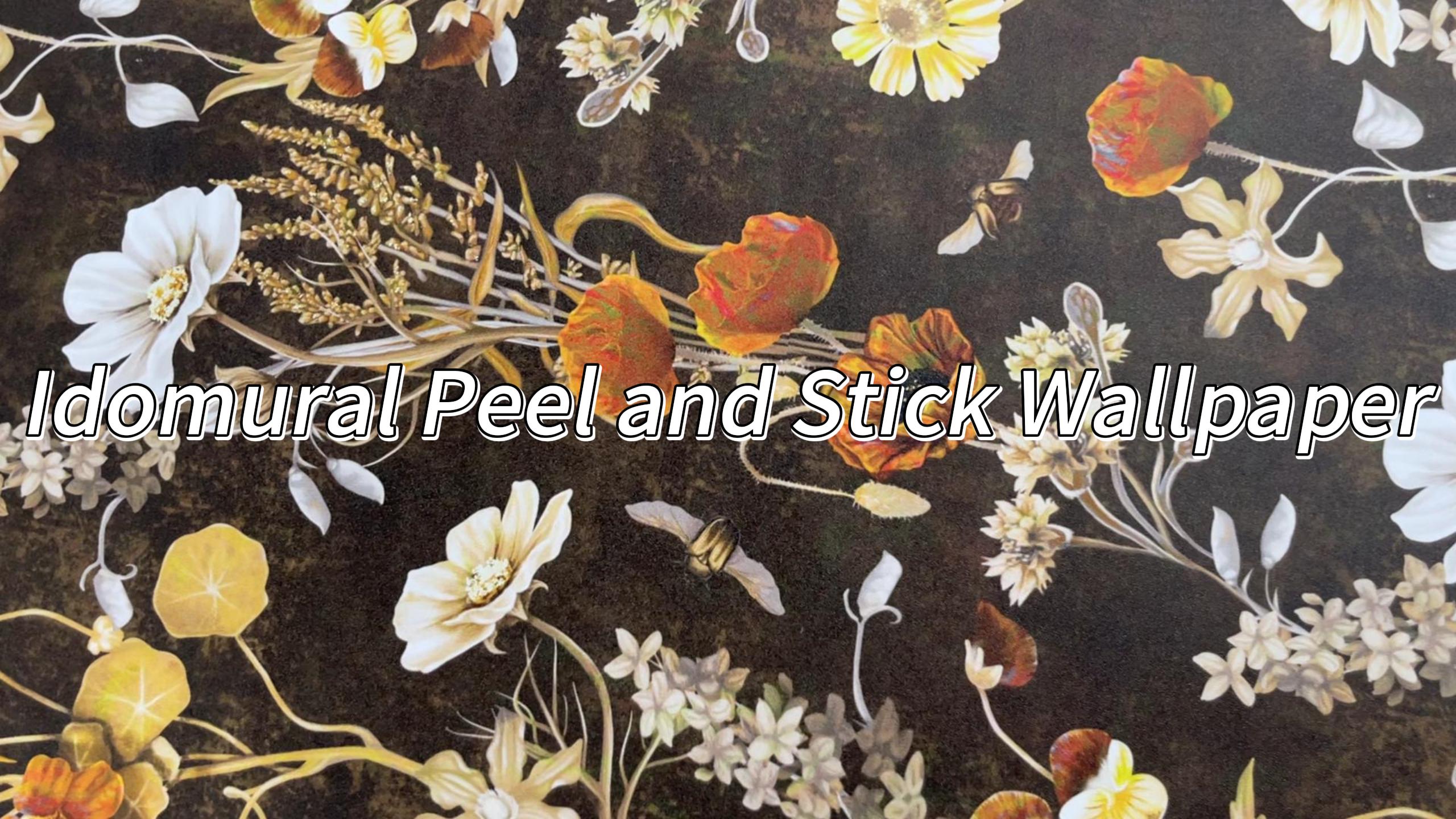 Dark Moody Floral Peel And Stick Wallpaper - Removable Victorian