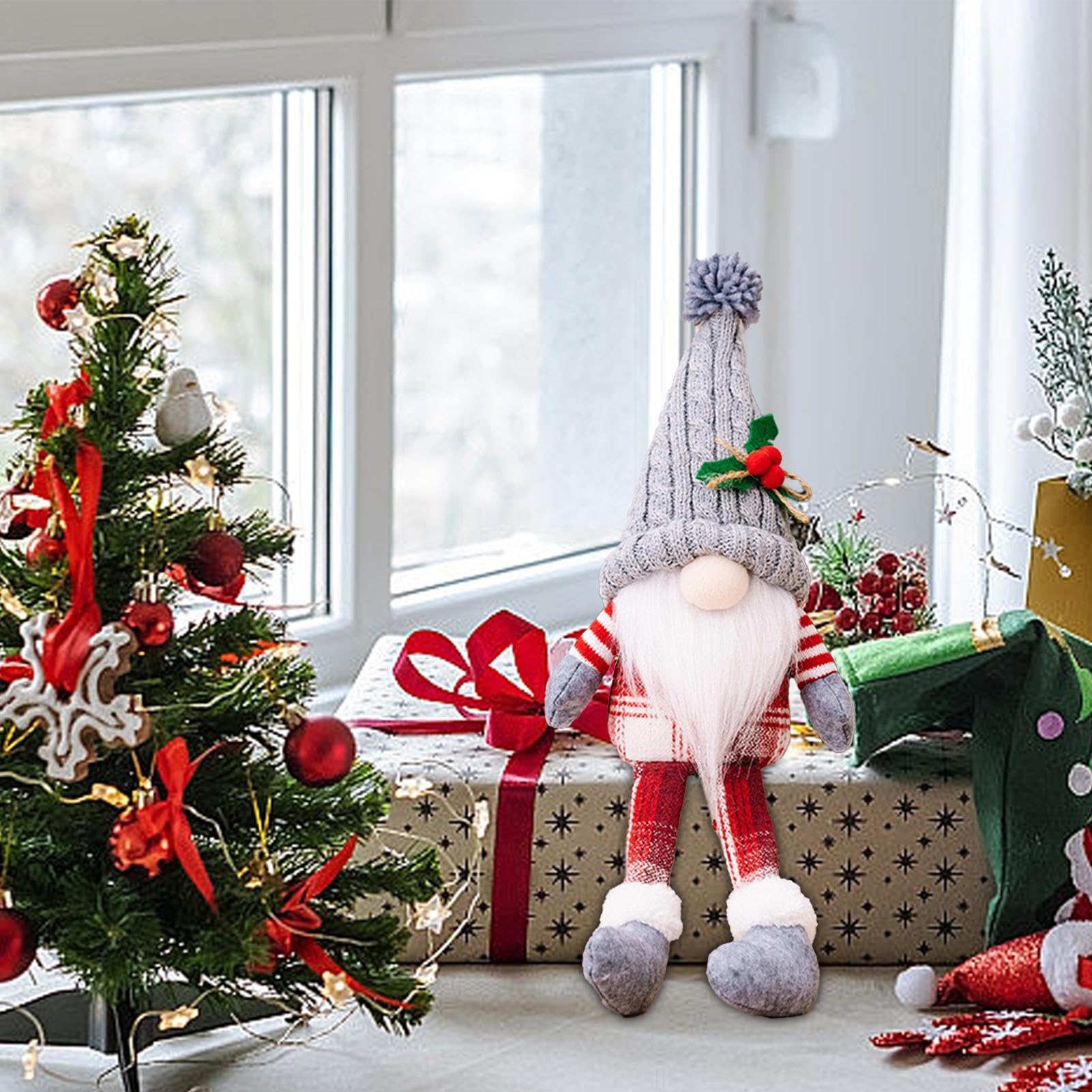 QINQINZIJIN Poupée De Nain De Pâques, 2 Pièces GNOME Poupée Sans Visage De Pâques, Pâque Gnomes Peluche, Poupées Sans Visage, Cadeaux De Décoration Printanière Pour Femmes Et Hommes