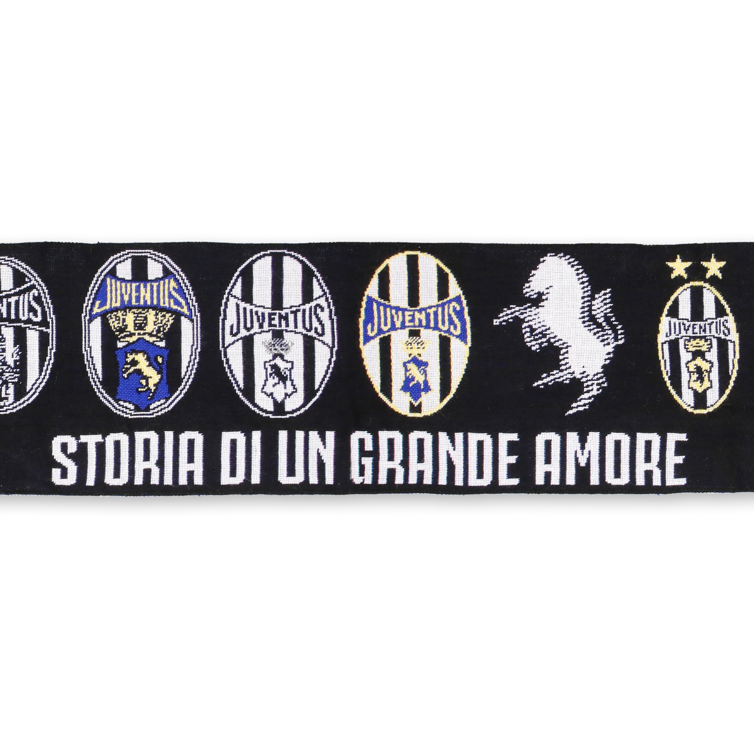 Juventus - Sciarpa Jacquard Loghi Storici, Prodotto Ufficiale