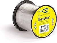 Vista 8 de Seaguar InvizX, línea de pesca multiespecie para lanzamiento, cebo vivo, agua dulce, 100% fluorocarbono, transparente, varios tamaños
