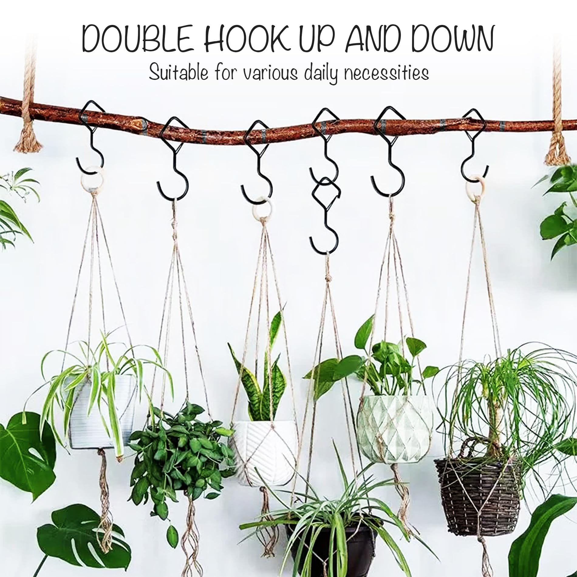 Ganci A S In Metallo - 10 Pezzi Argentati - Per Appendere Pentole, Tazze E Oggetti - Design Antifcaduta E Multifunzione - Foto 11