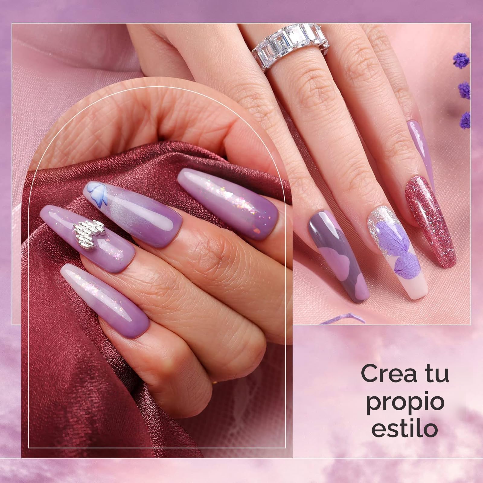 Aokitec Juego de 14 piezas de polvo de inmersión para uñas, polvo acrílico de purpurina con base de inmersión, capa superior, activador y protector de pinceles, juego de iniciación de polvo de