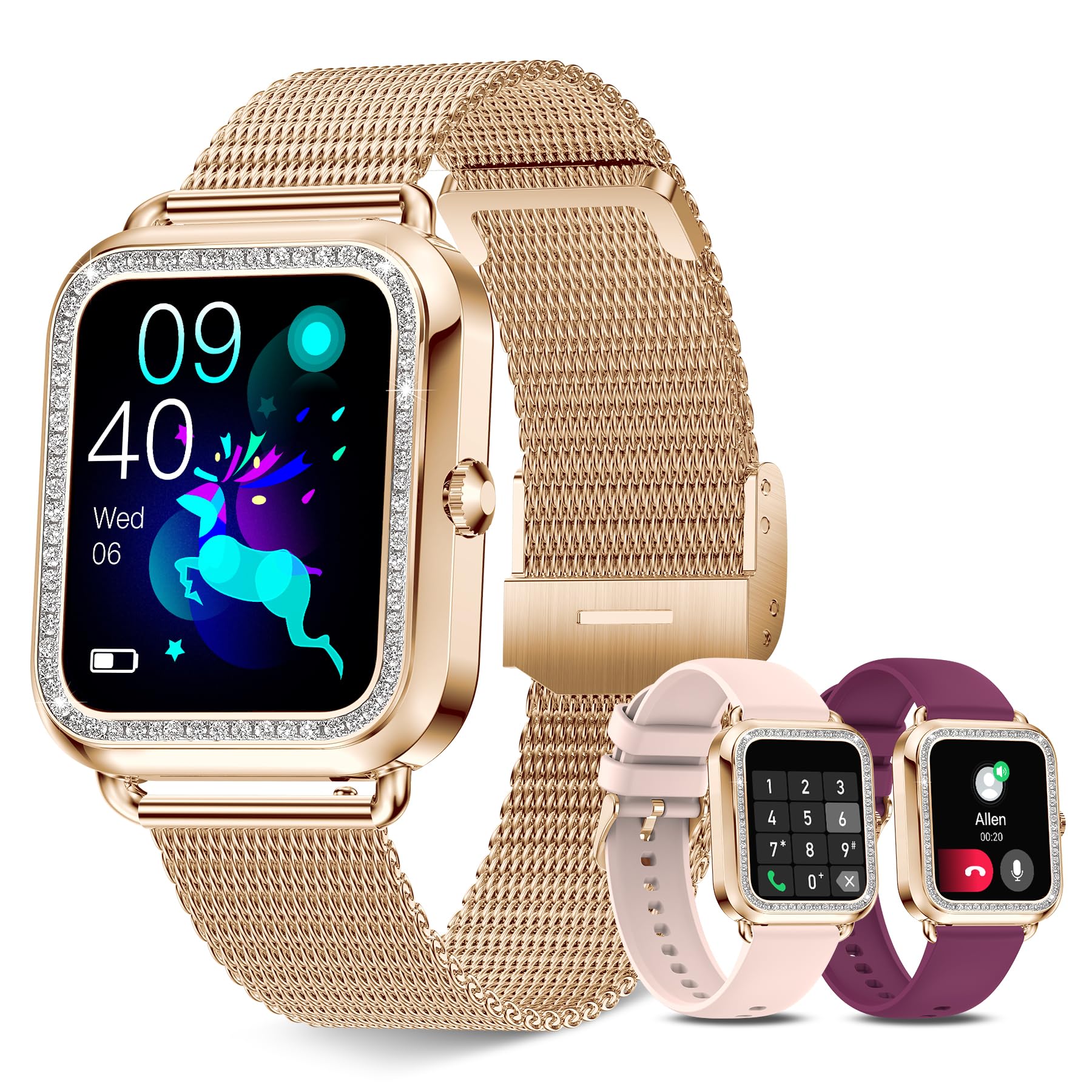 Rose Gold Iwatch Series 44mm Apple Watch Series 44mm Gold Aluminum