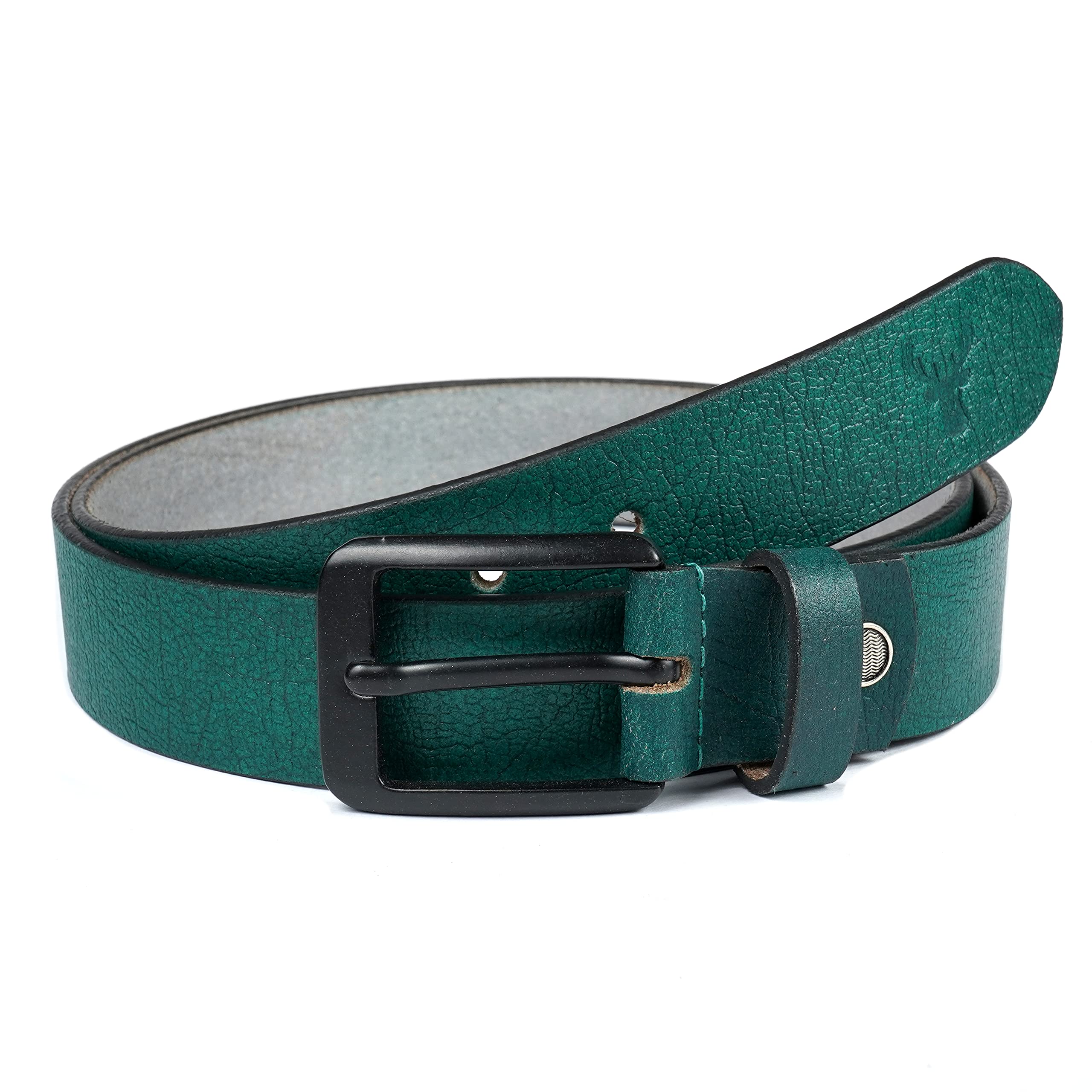Genuine Imported Spanish Formal Leather Belt For Men With Pin Zinc Buckle (Belt Length 46 Inches) (Waist- Adjustable - 40 Inches) (5 Colors)-image-26