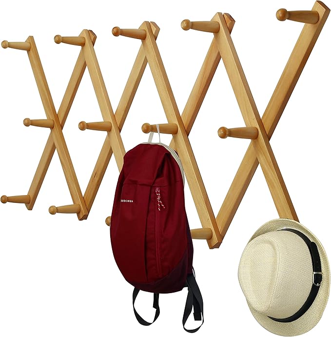 WEBI Accordion Wall Hanger,Accordion Hat Rack for Wall