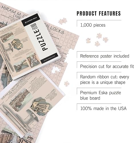 Miniatura 3 de Ballard Locks Technical (1000 Piece Puzzle, Challenging Jigsaw Puzzle for Adults, Made in USA)