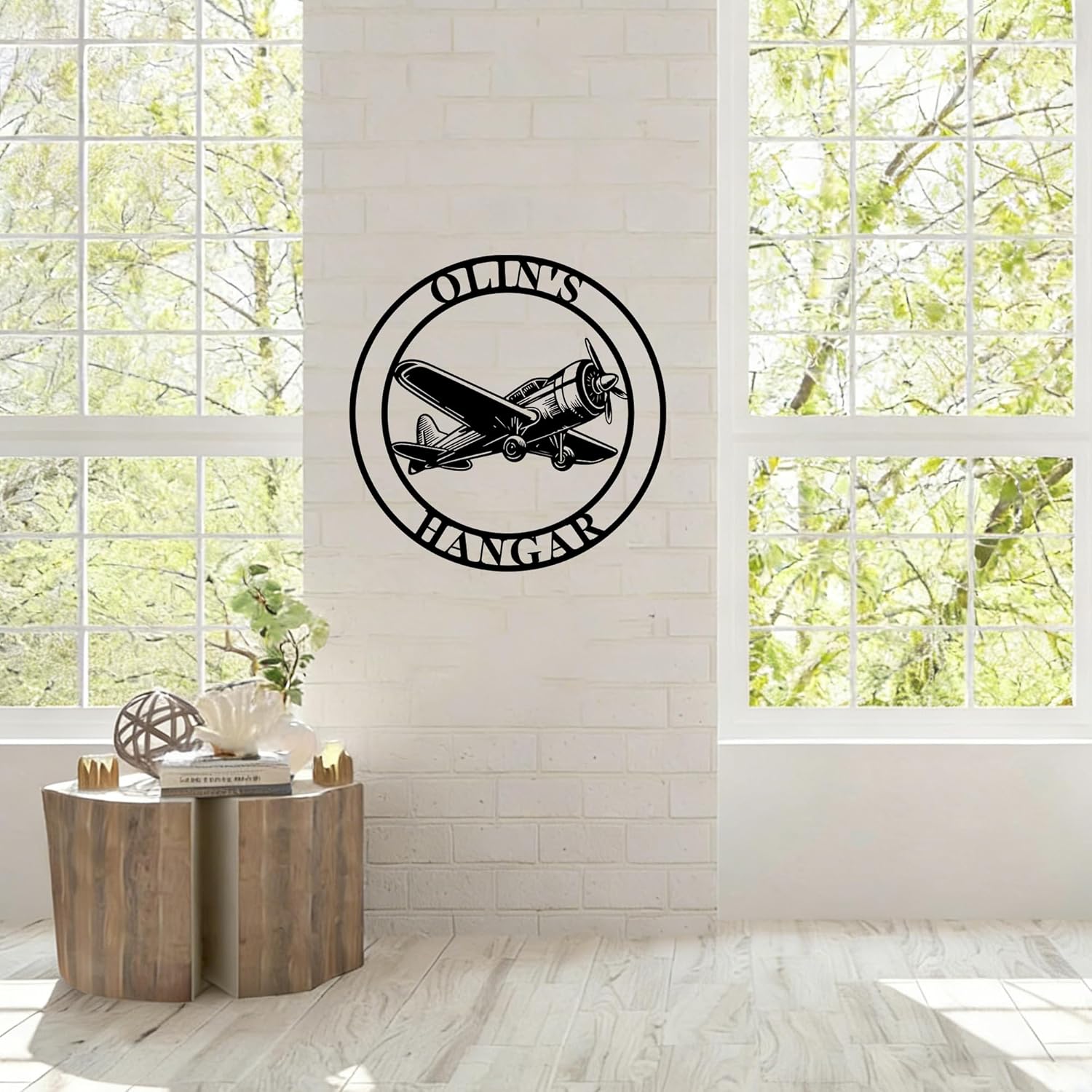Custom Metal Airplane Wall Decor Airplane Name Sign Personalized Pilot Name Sign Aviation Home Office Decor Aircraft Lovers Gift