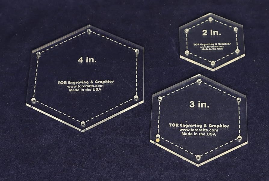 amazon-com-hexagon-templates-2-inch-3-inch-4-inch-1-8-inch for Free Printable 3 Inch Hexagon Template Amazon.com: Hexagon Templates 2 Inch, 3 Inch, 4 Inch - 1/8 Inch for Free Printable 3 Inch Hexagon Template
