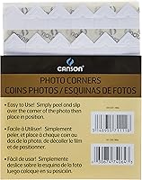 Vista 3 de Esquinas autoadhesivas para fotos, color dorado, 252 unidades por paquete.