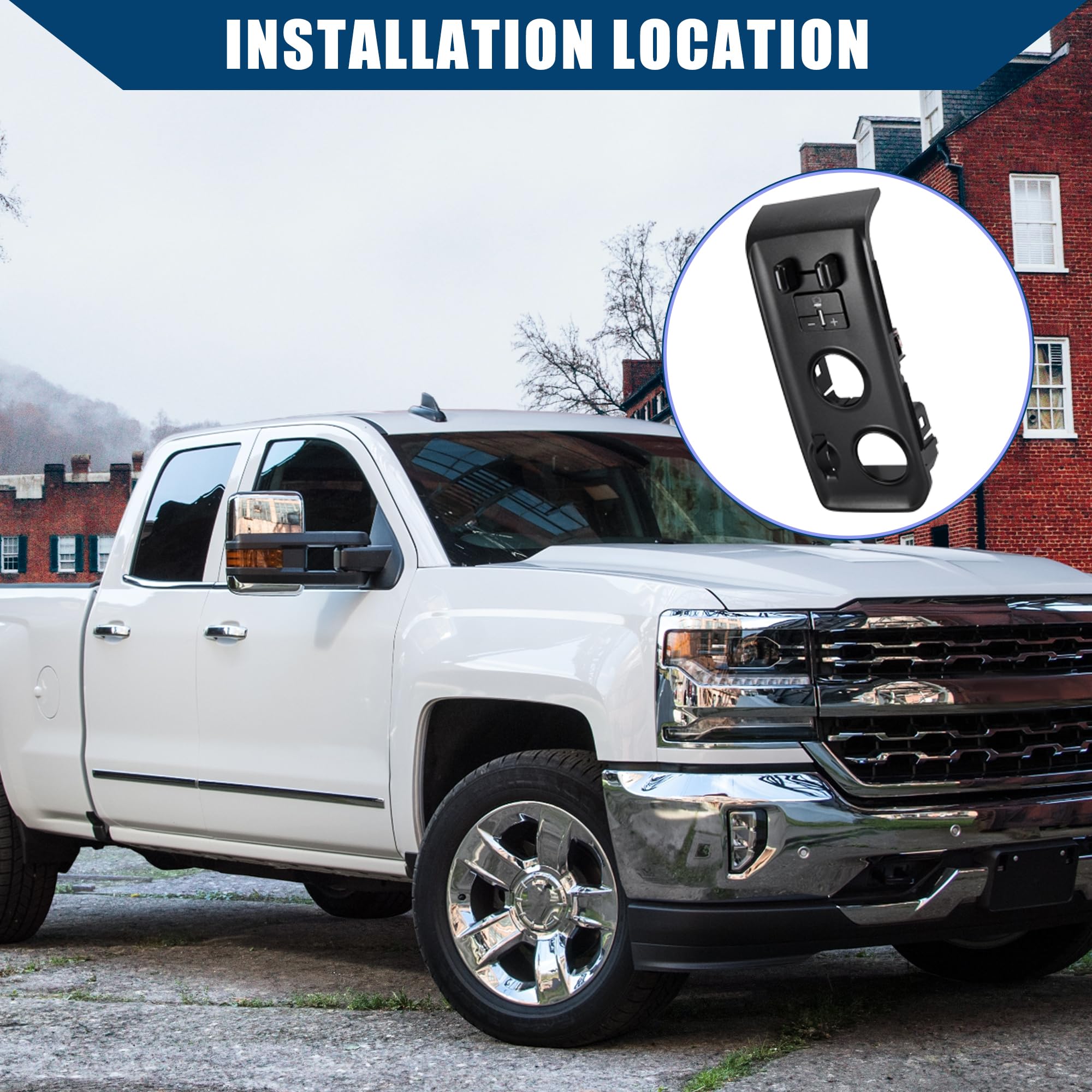 Control De Freno De Remolque Reese Para Silverado Y Sierra 1500 2014-2019 | Módulo Para 1 A 4 Ejes, Instalación Directa