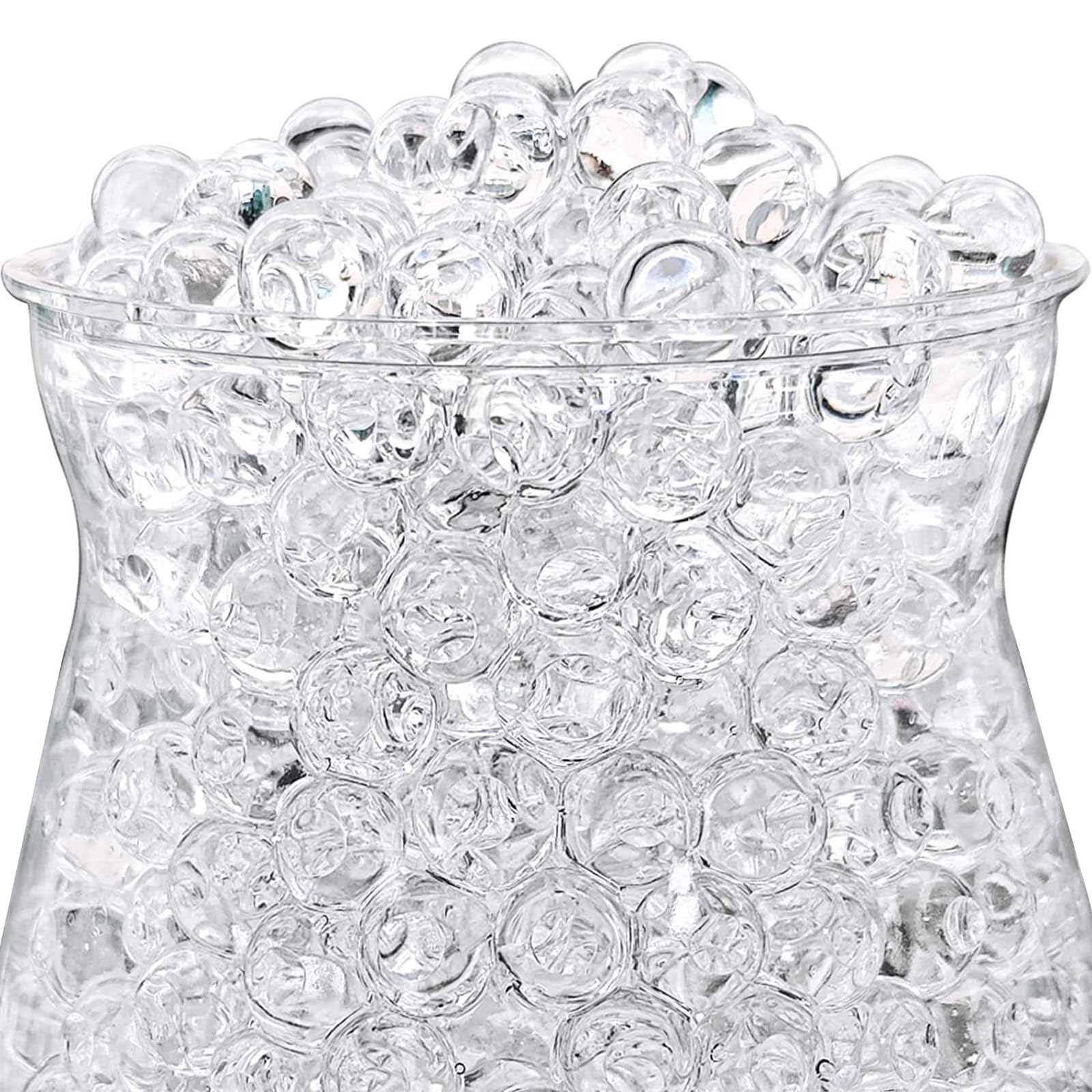 Perlas de Agua 100000 Piezas Bolas de Gel para Plantas Bolas Hidrogel Perlas de Gel de Agua Transparente para Arreglo Floral, jarrón, Decoración del Hogar