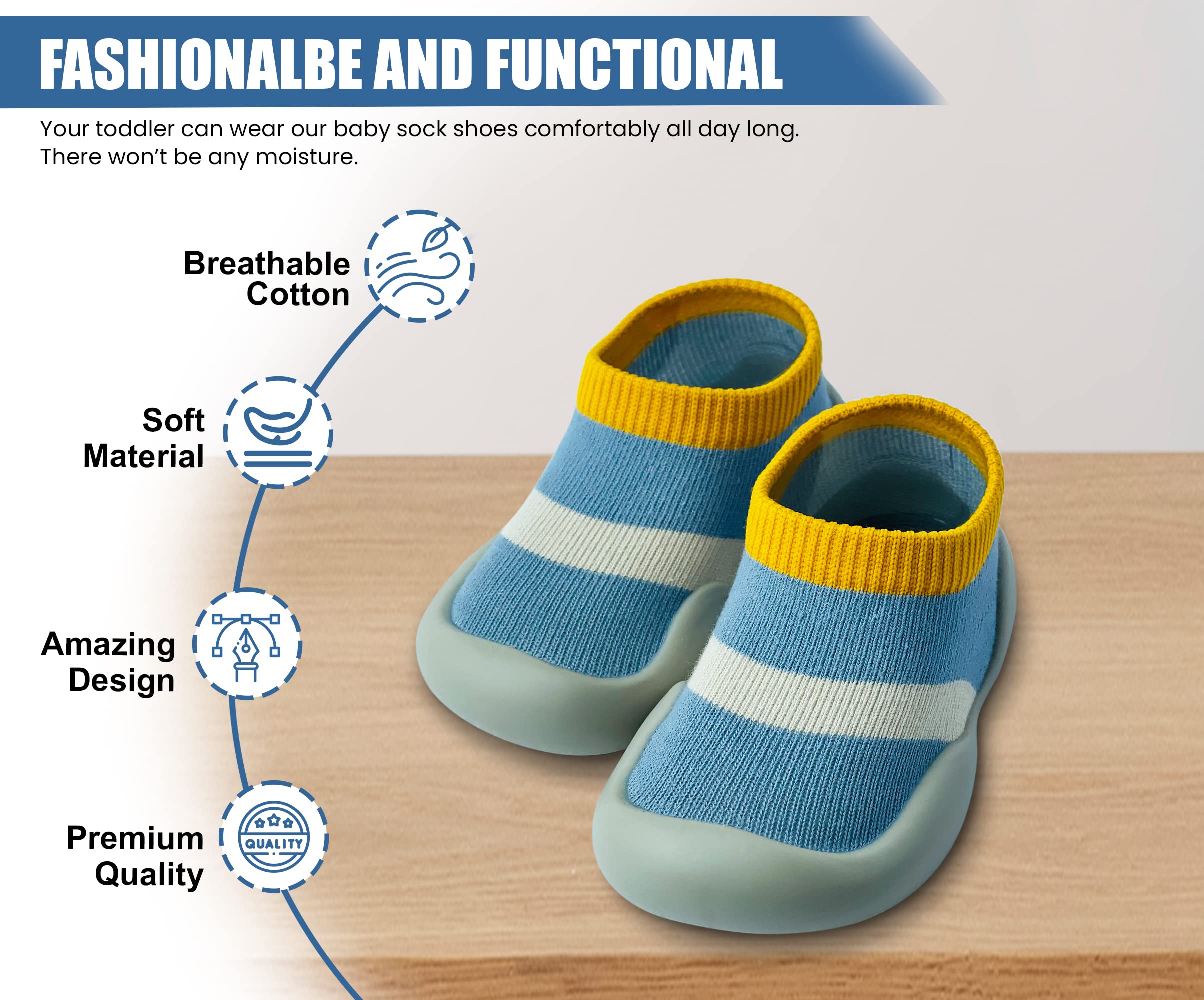 Zapatos de bebé para niños y niñas, zapatos de primera caminata antideslizantes con suela suave para niños pequeños