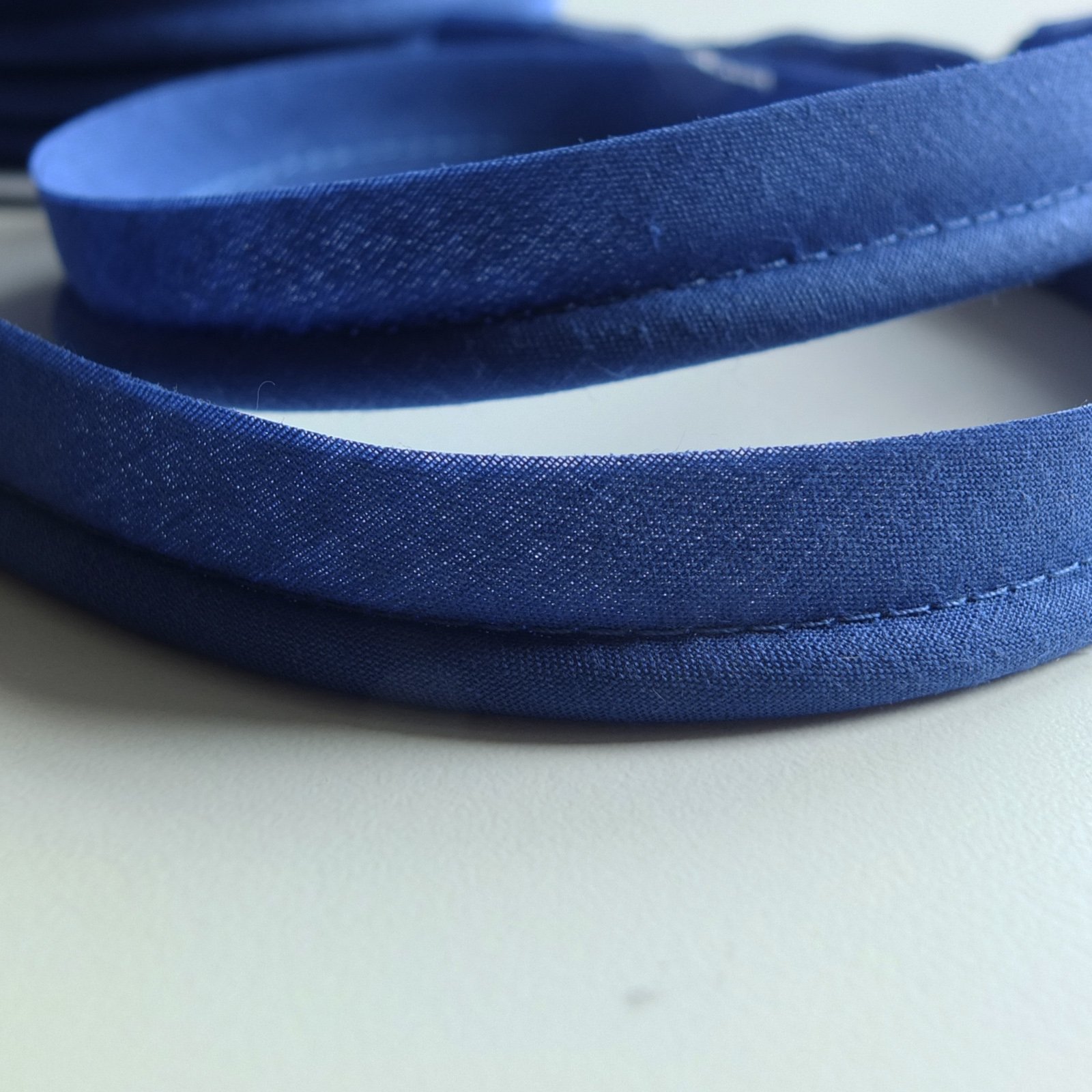 Royal Blue Large flanged 7mm Insert Piping Cord Poly Cotton bias Cut - Sold by The Metre - Many Colours