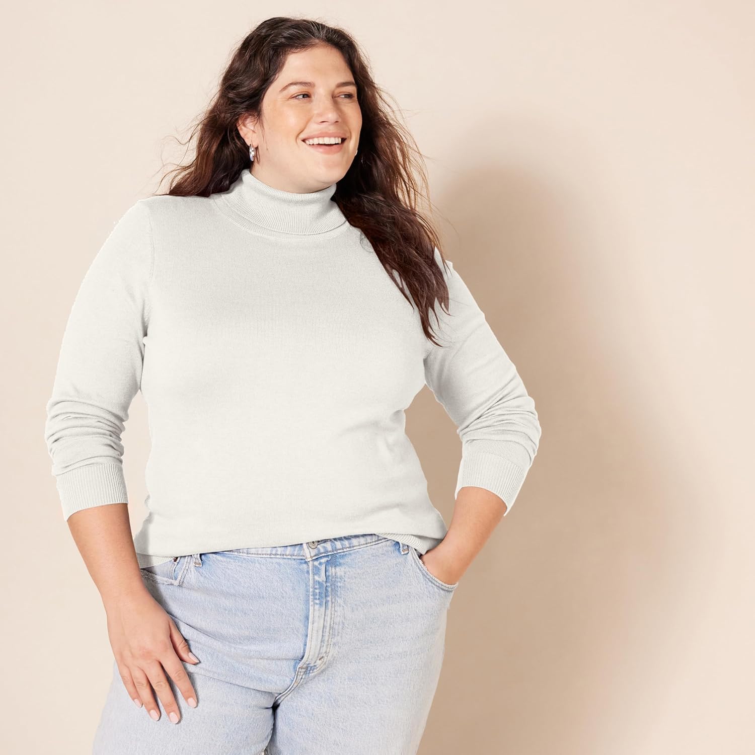 Amazon Essentials Women's Classic-Fit Lightweight Long-Sleeve Turtleneck Sweater (Available in Plus Size) - Image 6