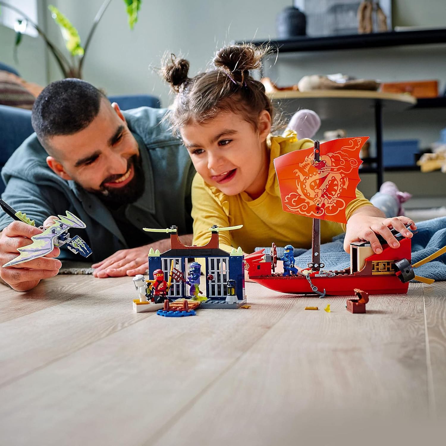 LEGO Ninjago - Battle of the Sky Medium Battleship Bounty 71749 Toy Ninja Ninja - Picture 9 of 9