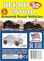 Vista 5 de TimMee Recon Patrol Coches blindados - Vehículos exploradores de plástico negro para hombres