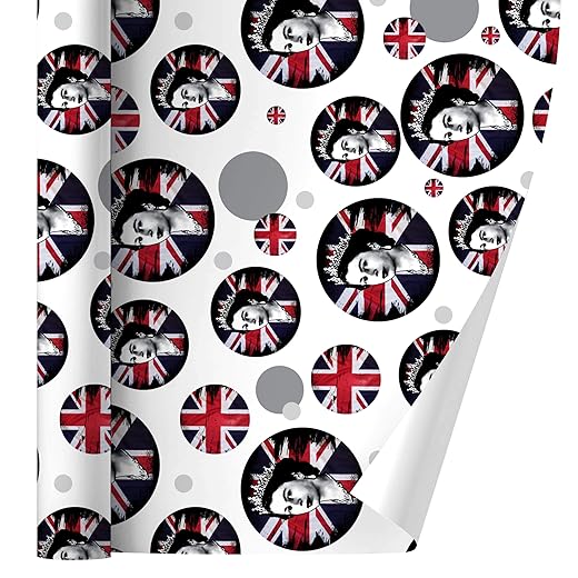 GRAPHICS & MORE Queen Elizabeth II Gift Wrap Wrapping Paper Roll