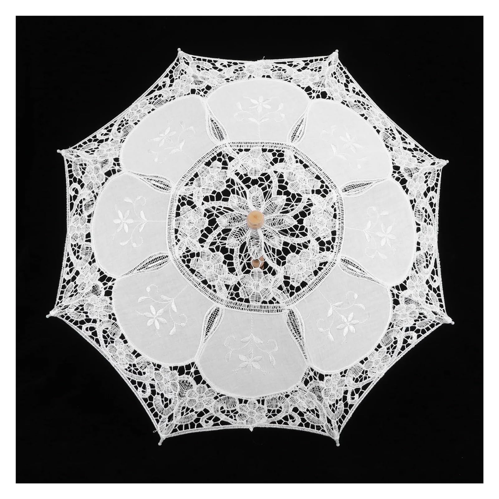 ombrello da sposa in pizzo, ombrellino a mano, Ombrellone da sposa in pizzo bianco grande e piccolo