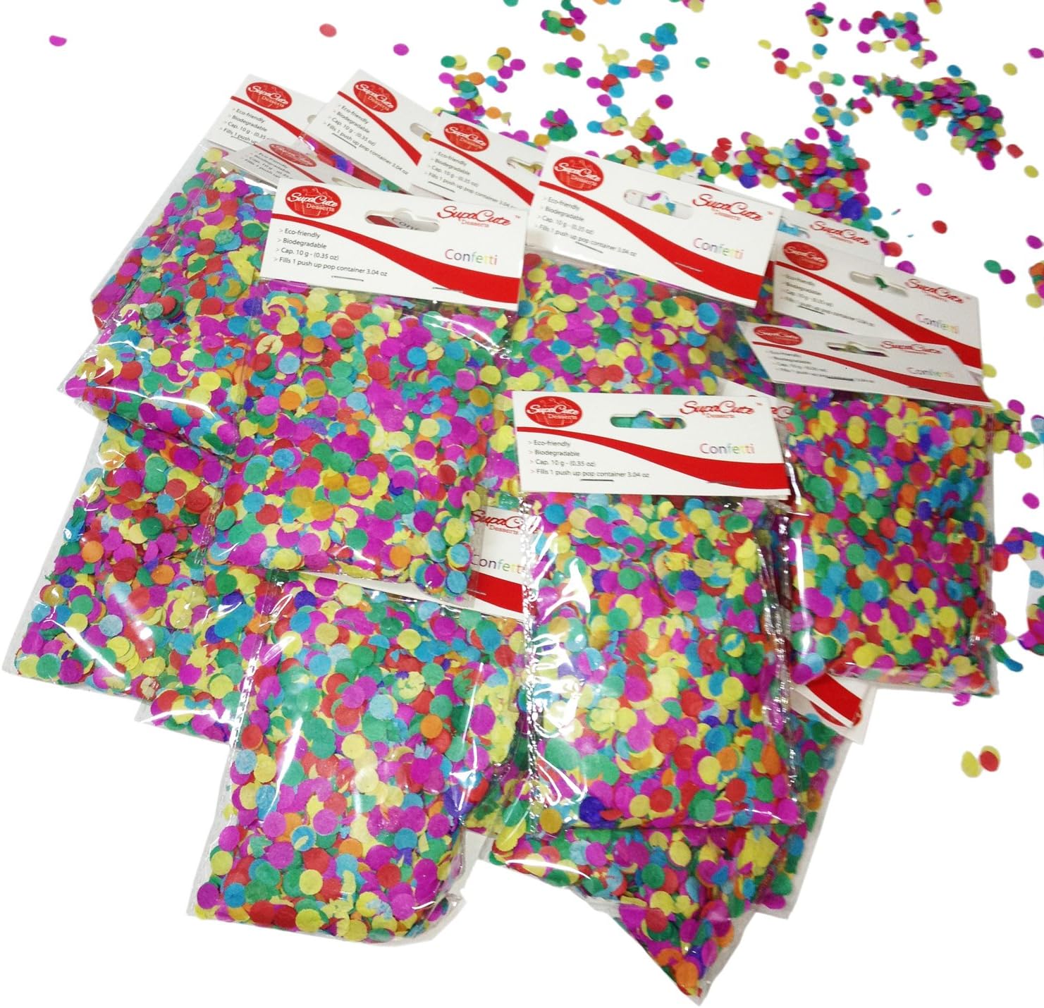 SupaCute Birthday Party Paper Confetti - 20 Bags