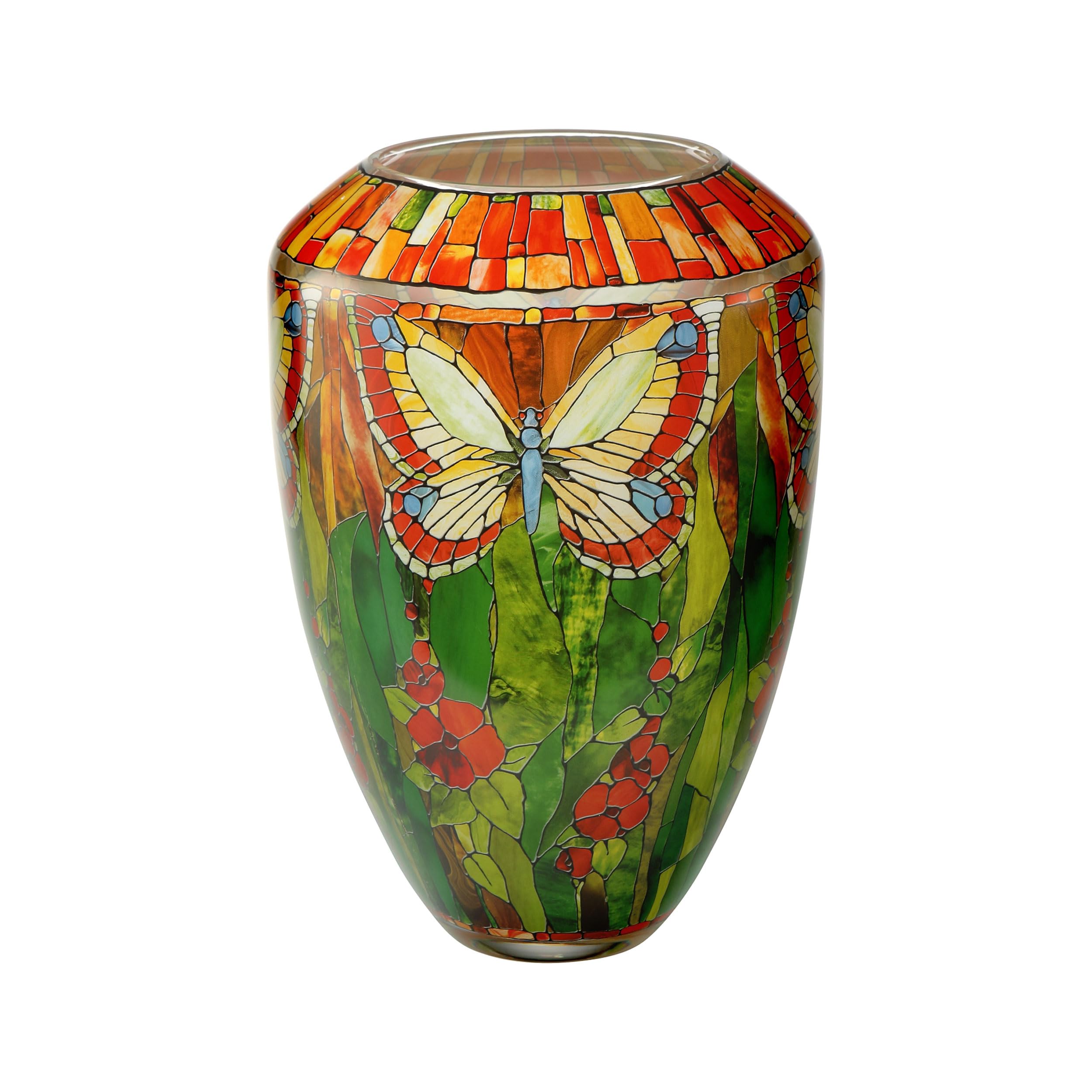 Vase Tiffany Goebel Art Nouveau collection objet de décoration salon Papillons