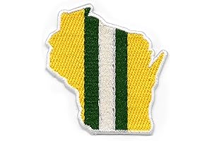 Green Bay Wisconsin State Football Parody Embroidered Iron On Patch