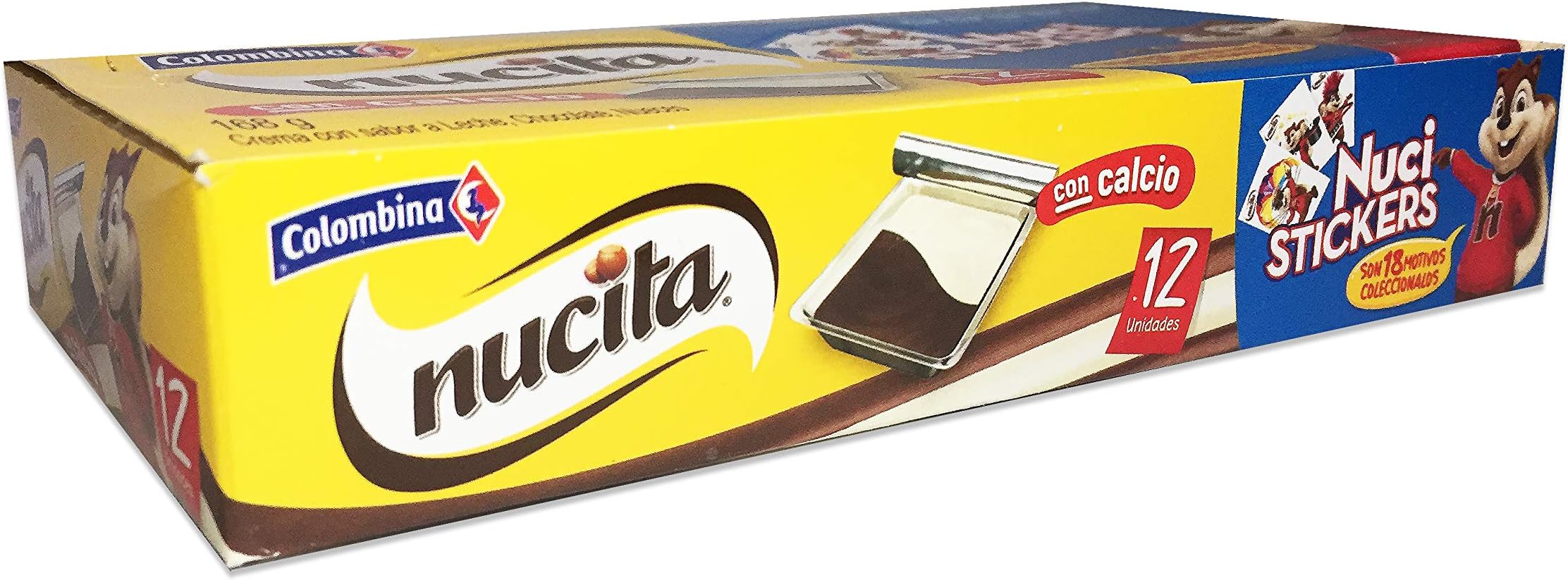 NUCITA X 12 UNITS, CREAM WITH MILK, CHOCOLATE AND HAZELNUT FLAVOR CREAM