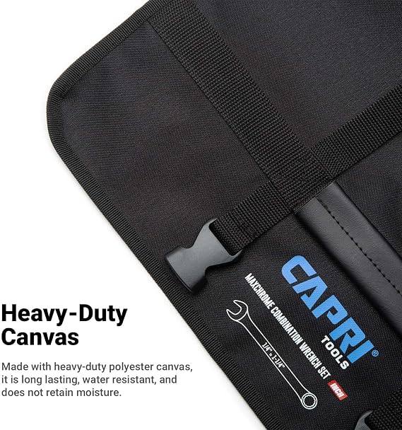 Capri Tools Wrench Roll Up Pouch Standard Pockets