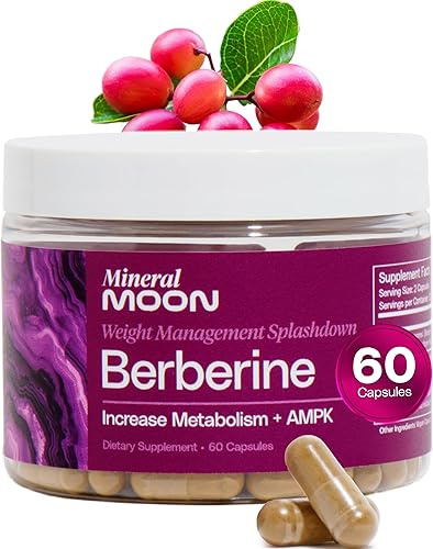 Suplemento de berberina de composición corporal con Cissus Quadrangularis y fitosoma de berberina - Apoya el bienestar general - 60 cápsulas