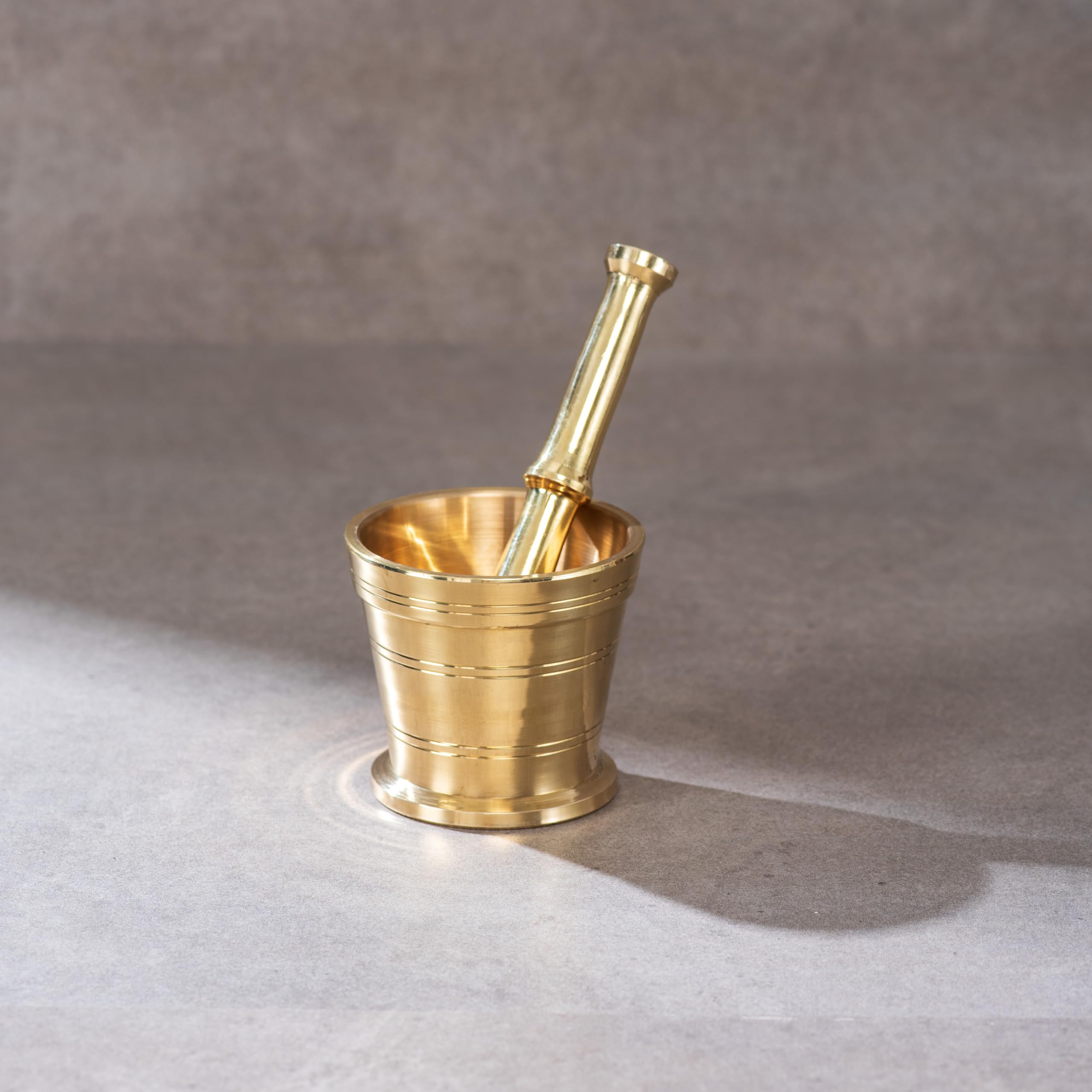 P-TAL Brass Mortar and Pestle Set 100% Pure Brass Okhli Imam Dasta for your Kitchen Spices Ptal Brass Utensils (B0C6Y9WHHD) Amazon Price History, Amazon Price Tracker