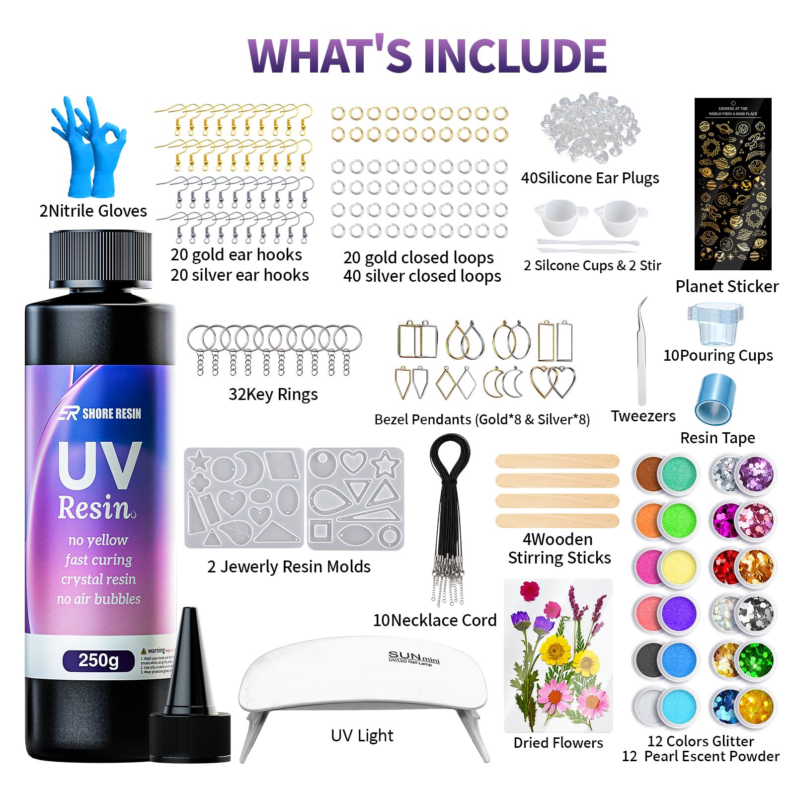 UV Resin Jewelry Kit - Beginner Friendly -2