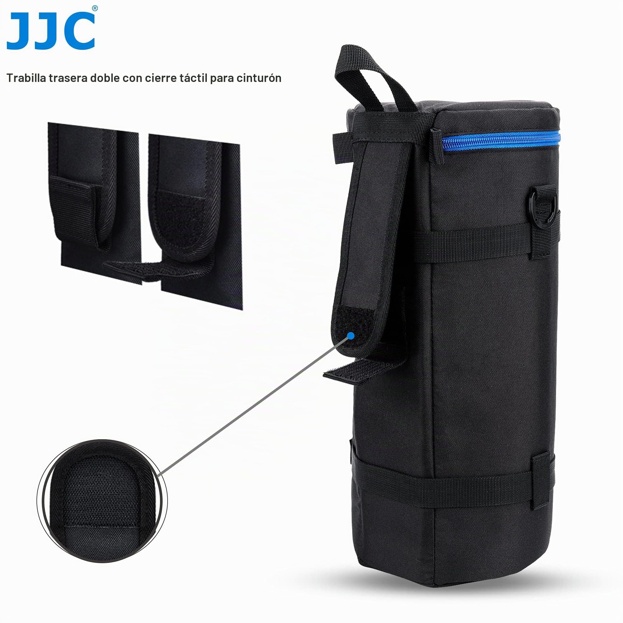 JJC Resistente al Agua Deluxe Funda Protectoras Bolsa con Correa para Sony FE 200-600mm F5.6-6.3G OSS, Nikon Nikkor Z 600mm F6.3 VR S, Z 180-600mm F5.6-6.3 VR Objetivo y Lentes con 140 x 370mm